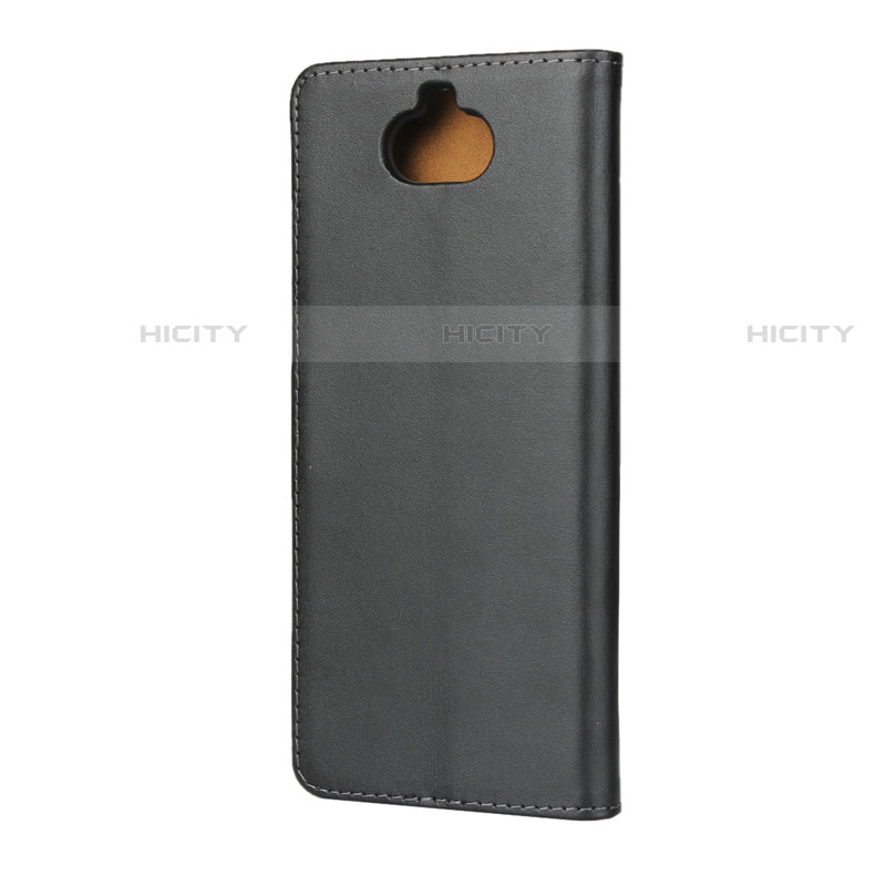 Custodia Portafoglio In Pelle con Supporto per Sony Xperia 10 Plus Nero