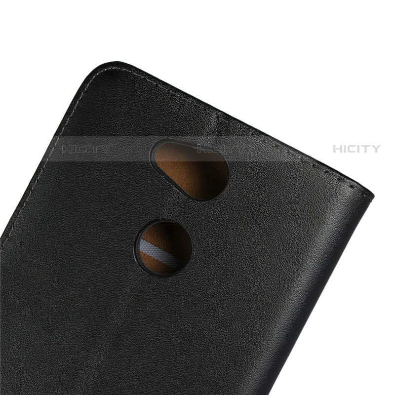 Custodia Portafoglio In Pelle con Supporto per Sony Xperia L2 Nero