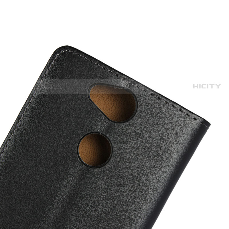 Custodia Portafoglio In Pelle con Supporto per Sony Xperia XA2 Plus Nero