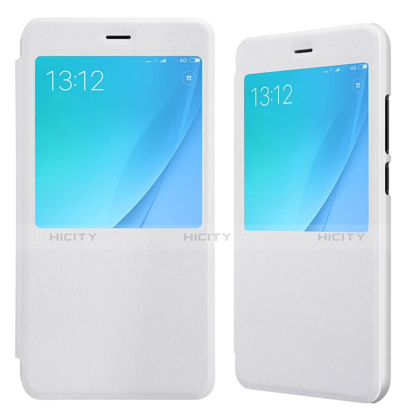 Custodia Portafoglio In Pelle con Supporto per Xiaomi Mi 5X Bianco