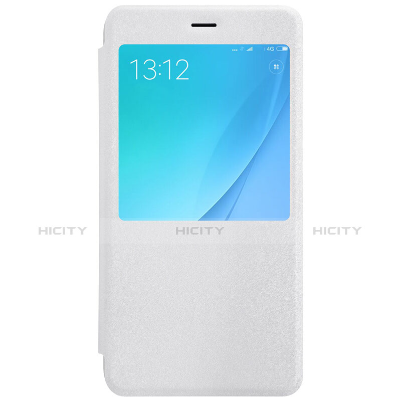 Custodia Portafoglio In Pelle con Supporto per Xiaomi Mi 5X Bianco