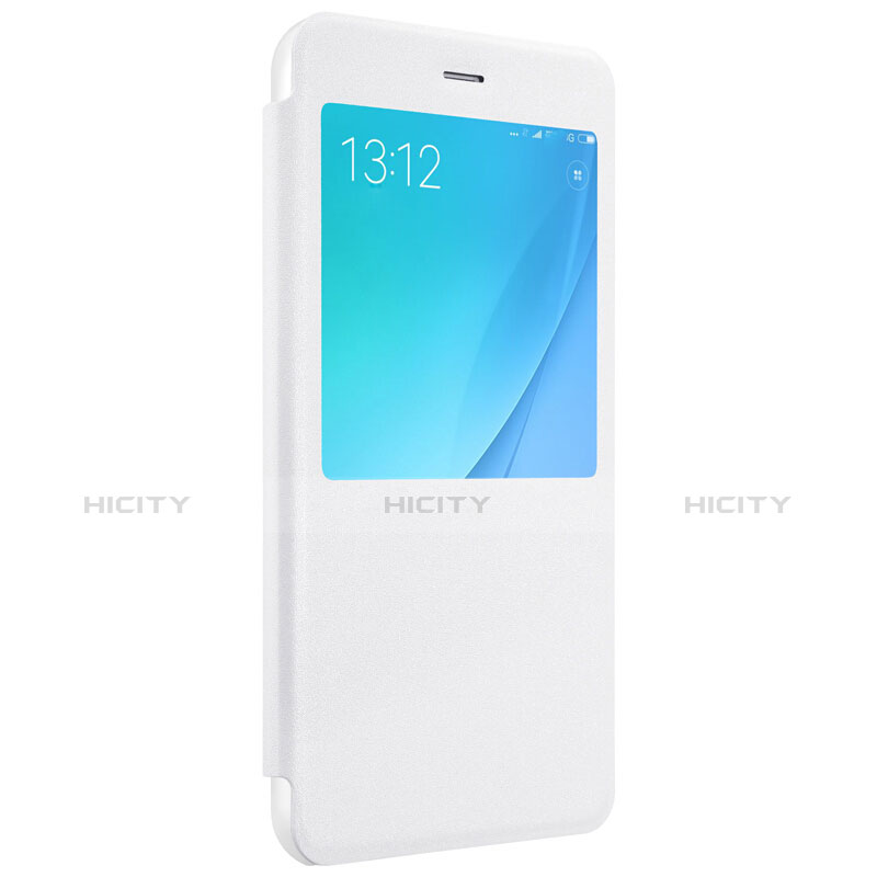 Custodia Portafoglio In Pelle con Supporto per Xiaomi Mi 5X Bianco