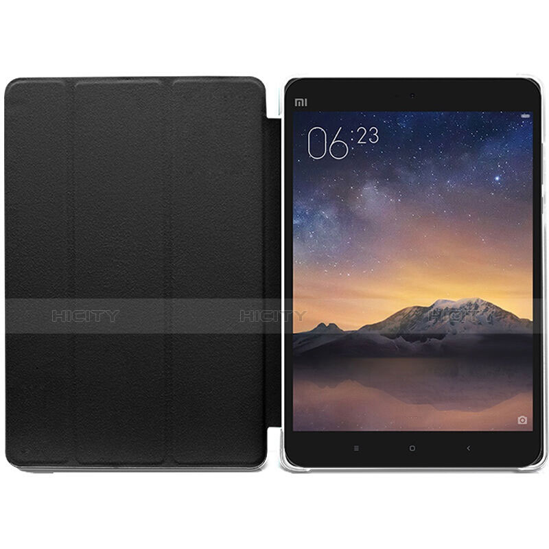 Custodia Portafoglio In Pelle con Supporto per Xiaomi Mi Pad 2 Nero