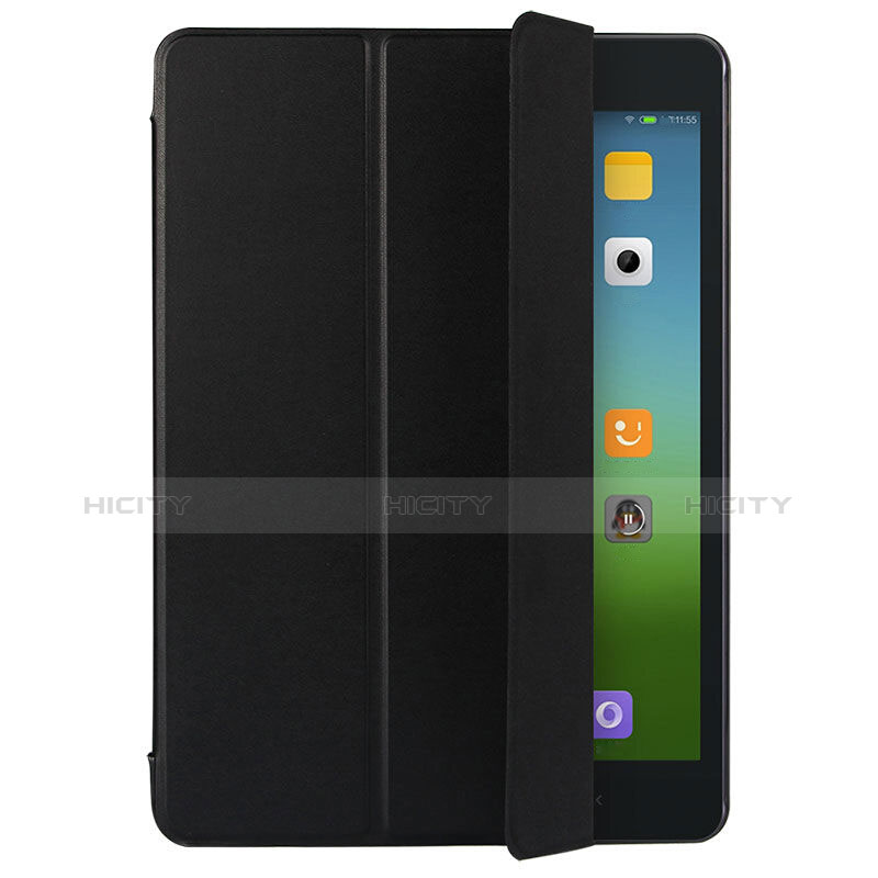 Custodia Portafoglio In Pelle con Supporto per Xiaomi Mi Pad 3 Nero