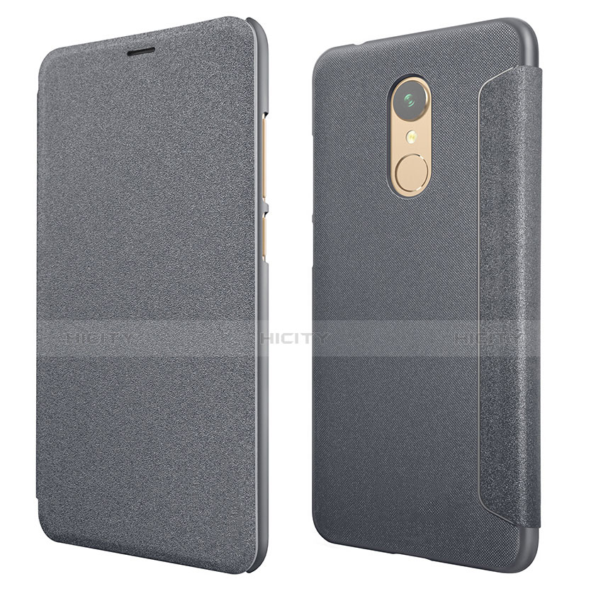 Custodia Portafoglio In Pelle con Supporto per Xiaomi Redmi 5 Nero