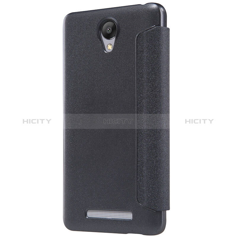 Custodia Portafoglio In Pelle con Supporto per Xiaomi Redmi Note 2 Nero