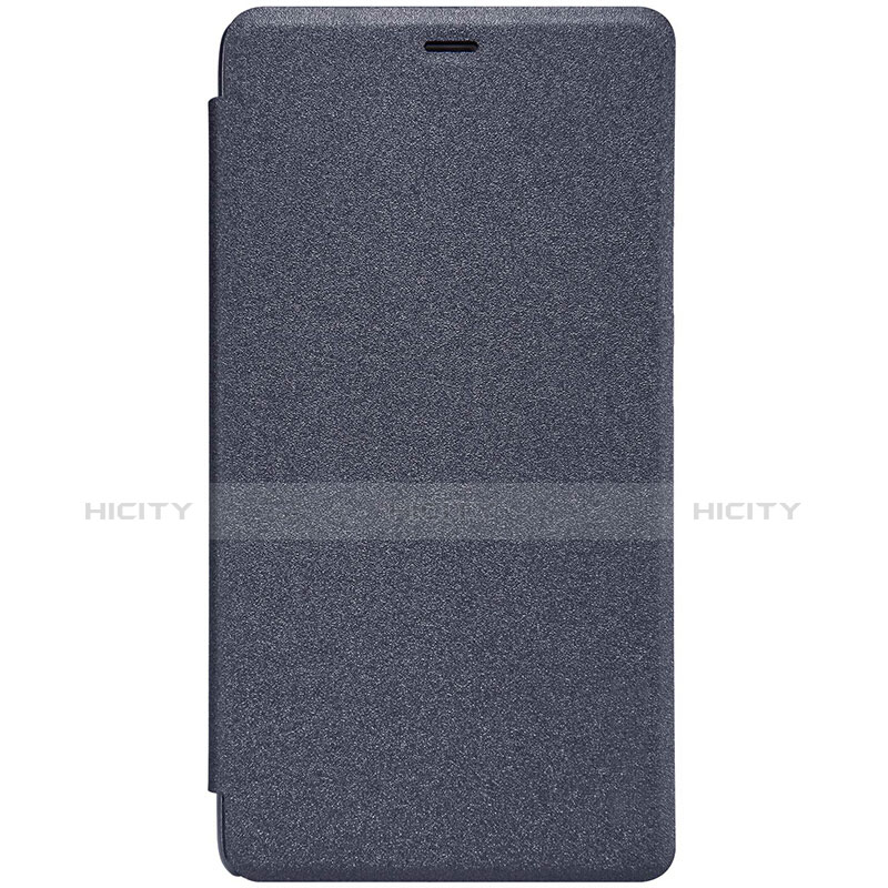 Custodia Portafoglio In Pelle con Supporto per Xiaomi Redmi Note 3 MediaTek Nero