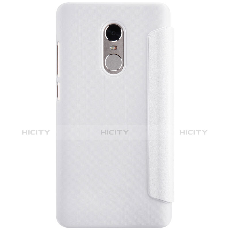 Custodia Portafoglio In Pelle con Supporto per Xiaomi Redmi Note 4X Bianco