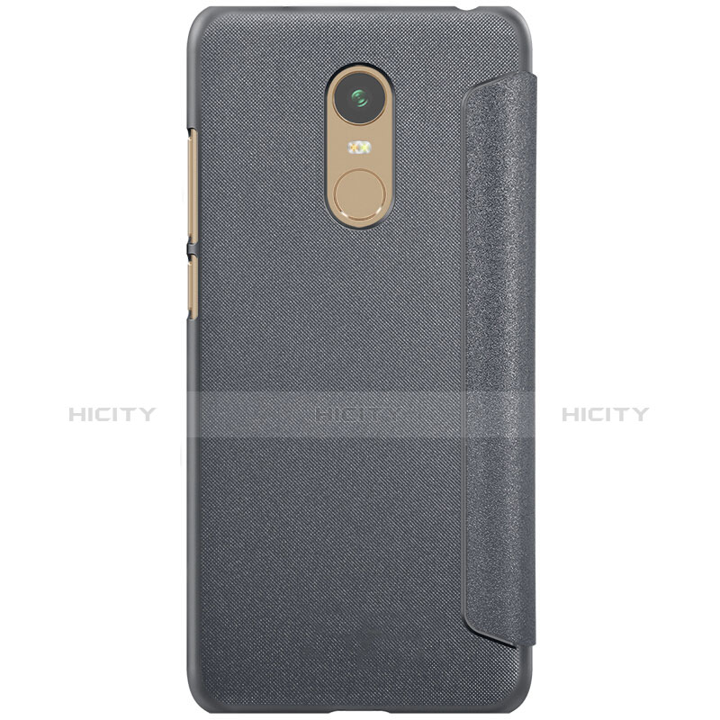 Custodia Portafoglio In Pelle con Supporto per Xiaomi Redmi Note 5 Indian Version Nero