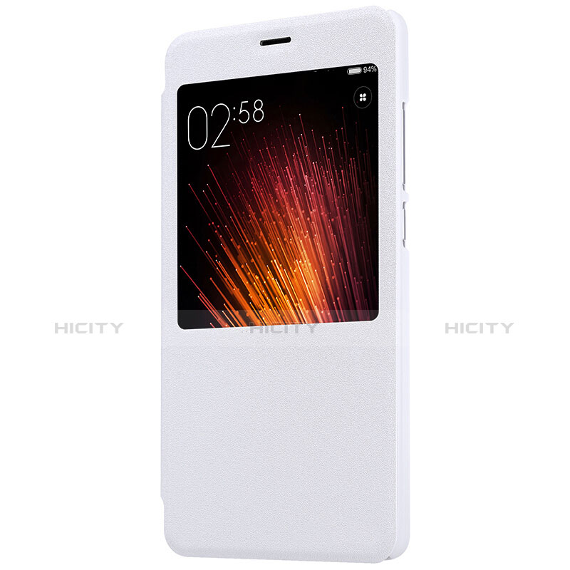 Custodia Portafoglio In Pelle con Supporto per Xiaomi Redmi Pro Bianco