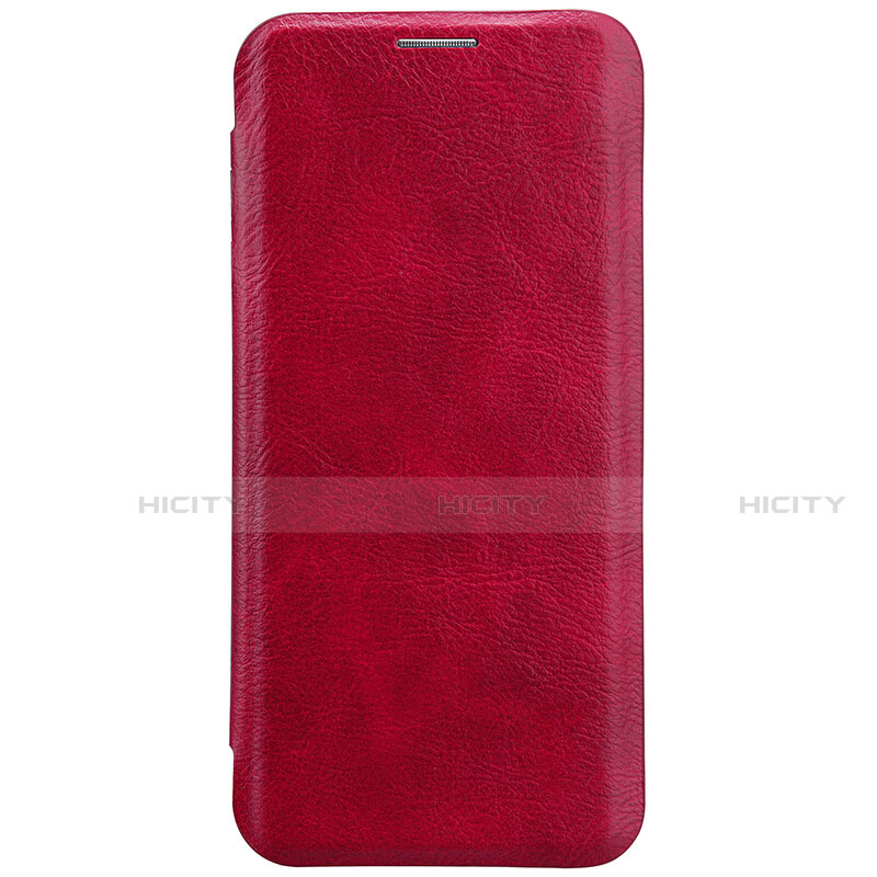 Custodia Portafoglio In Pelle con Supporto S01 per Samsung Galaxy S8 Plus Rosso