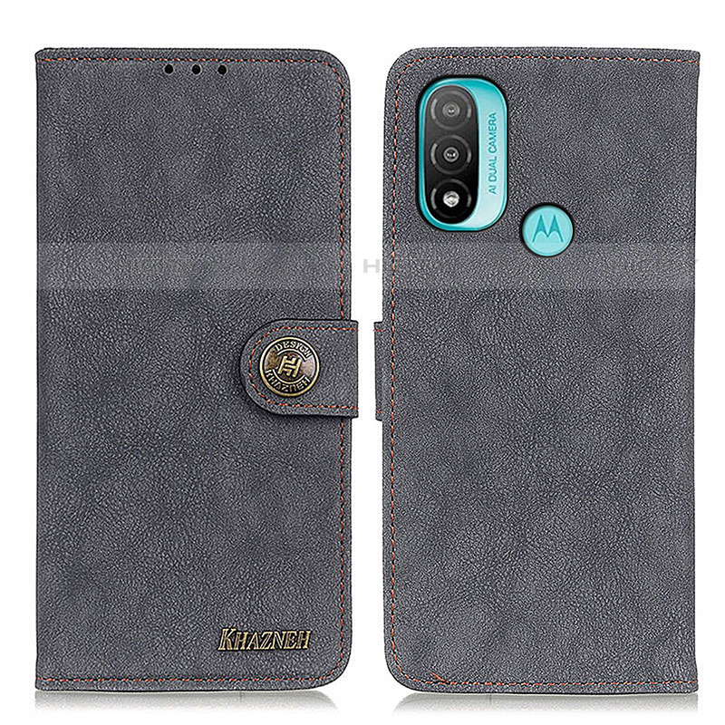 Custodia Portafoglio In Pelle Cover con Supporto A01D per Motorola Moto E20 Nero