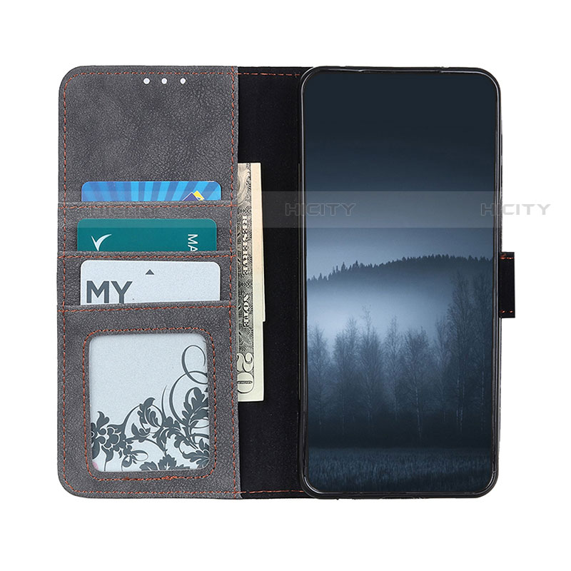 Custodia Portafoglio In Pelle Cover con Supporto A01D per Motorola Moto One Fusion Plus