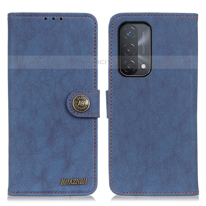 Custodia Portafoglio In Pelle Cover con Supporto A01D per OnePlus Nord N200 5G Blu