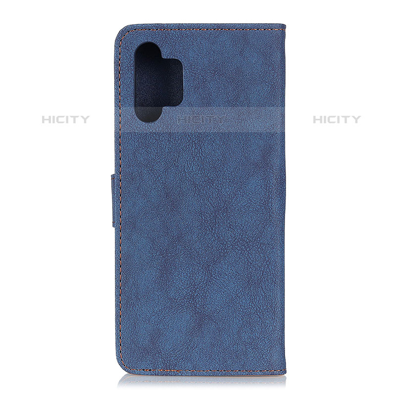Custodia Portafoglio In Pelle Cover con Supporto A01D per Samsung Galaxy M32 5G Blu