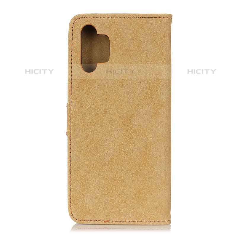 Custodia Portafoglio In Pelle Cover con Supporto A01D per Samsung Galaxy M32 5G Oro