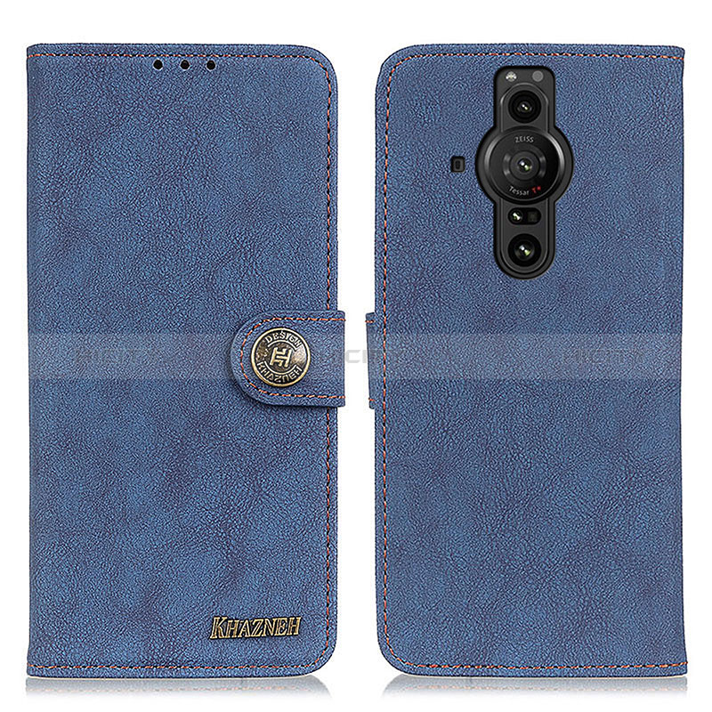 Custodia Portafoglio In Pelle Cover con Supporto A01D per Sony Xperia PRO-I