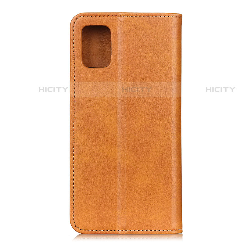 Custodia Portafoglio In Pelle Cover con Supporto A02D per Motorola Moto G100 5G Marrone Chiaro
