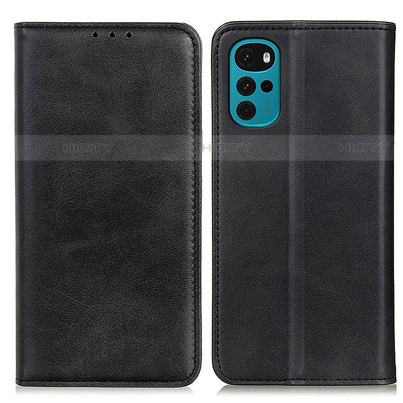 Custodia Portafoglio In Pelle Cover con Supporto A02D per Motorola Moto G22 Nero