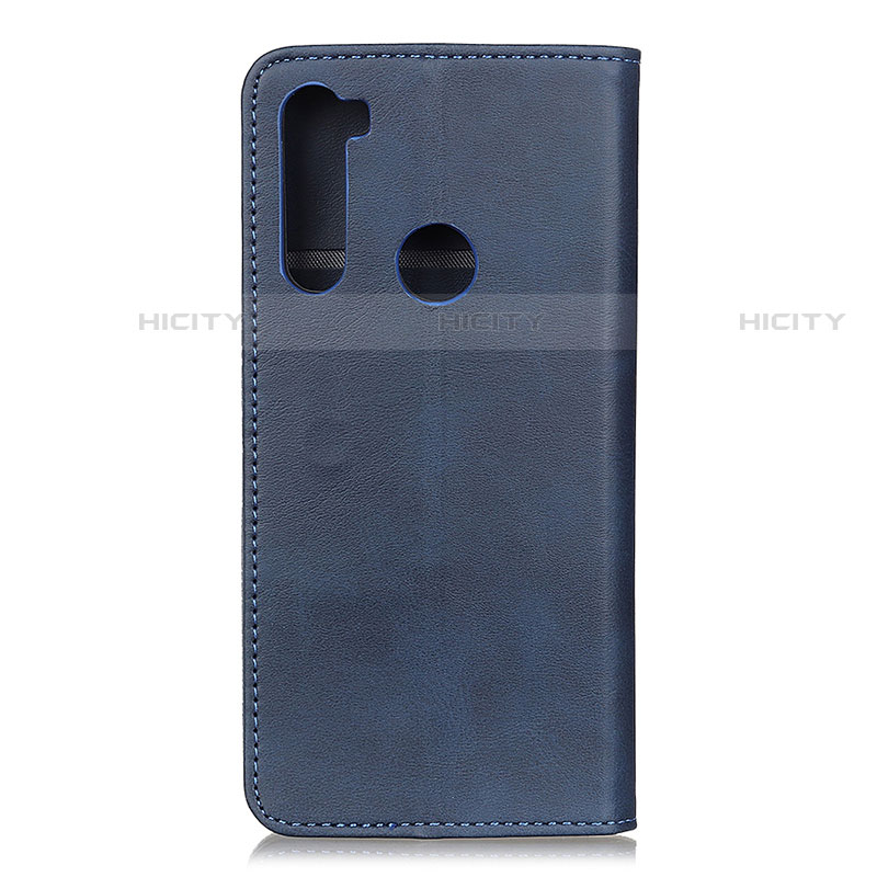 Custodia Portafoglio In Pelle Cover con Supporto A02D per Motorola Moto One Fusion Plus Blu