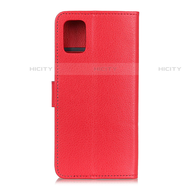 Custodia Portafoglio In Pelle Cover con Supporto A03D per Motorola Moto G100 5G Rosso