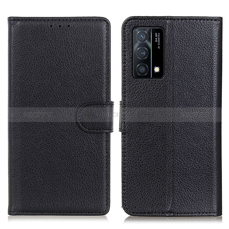 Custodia Portafoglio In Pelle Cover con Supporto A03D per Oppo K9 5G Nero