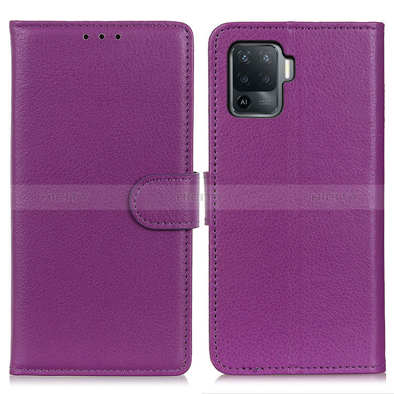 Custodia Portafoglio In Pelle Cover con Supporto A03D per Oppo Reno5 Lite