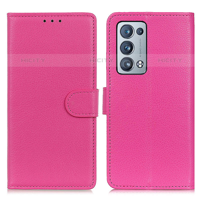 Custodia Portafoglio In Pelle Cover con Supporto A03D per Oppo Reno6 Pro+ Plus 5G