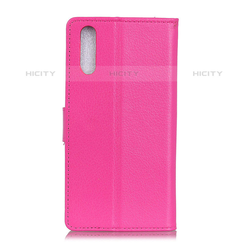 Custodia Portafoglio In Pelle Cover con Supporto A03D per Samsung Galaxy M02 Rosa Caldo