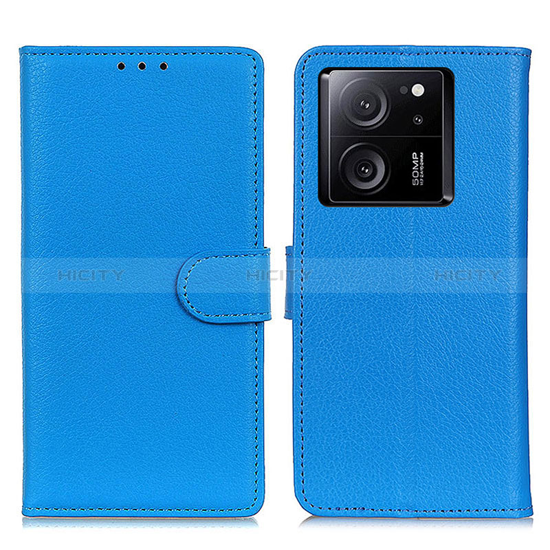 Custodia Portafoglio In Pelle Cover con Supporto A03D per Xiaomi Mi 13T Pro 5G Cielo Blu