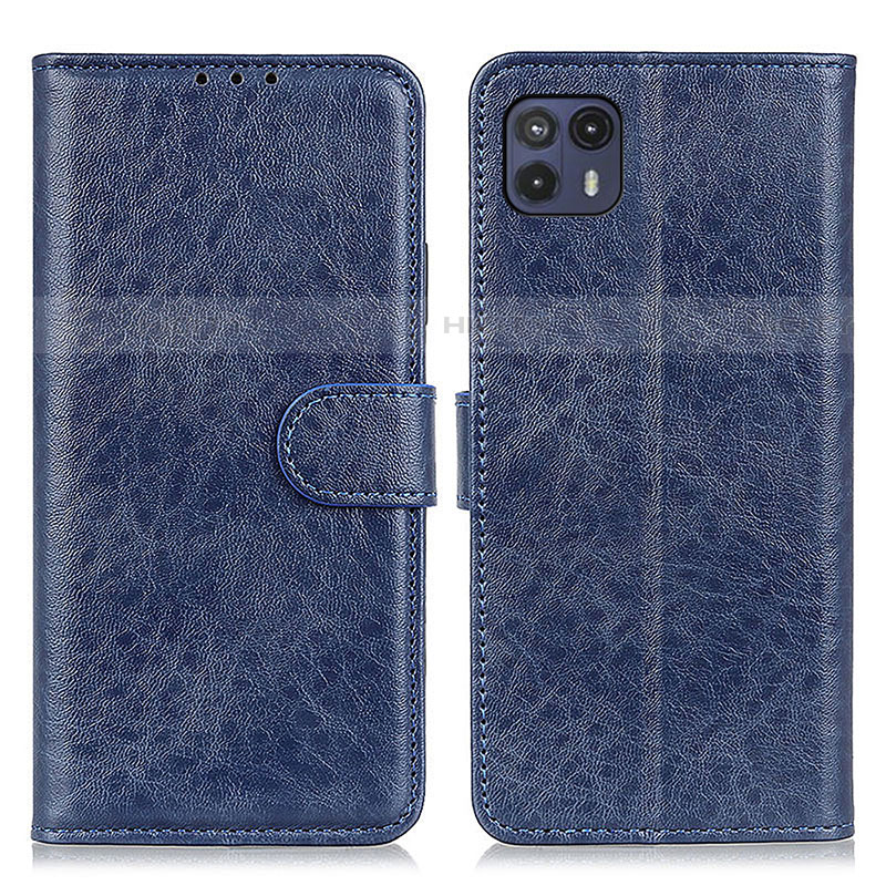 Custodia Portafoglio In Pelle Cover con Supporto A04D per Motorola Moto G50 5G Blu