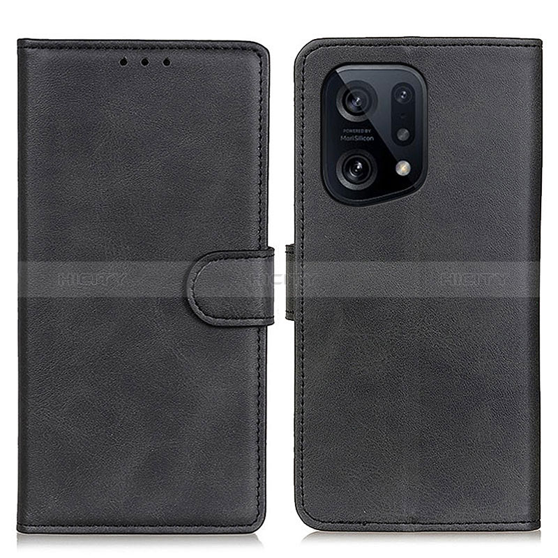 Custodia Portafoglio In Pelle Cover con Supporto A04D per Oppo Find X5 5G