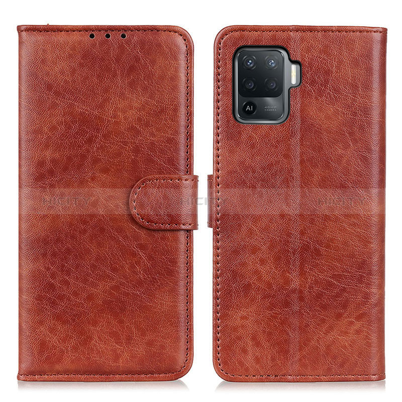 Custodia Portafoglio In Pelle Cover con Supporto A04D per Oppo Reno5 Lite