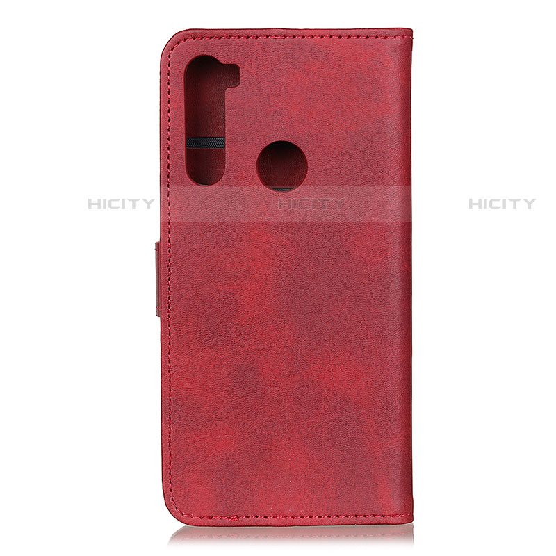 Custodia Portafoglio In Pelle Cover con Supporto A05D per Motorola Moto One Fusion Plus Rosso