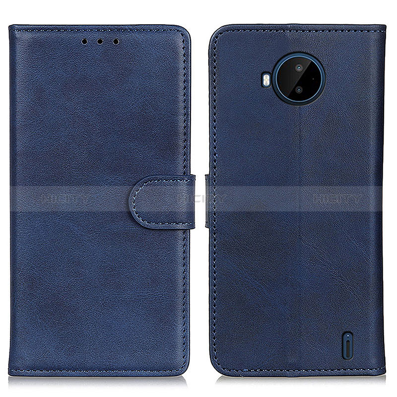 Custodia Portafoglio In Pelle Cover con Supporto A05D per Nokia C20 Plus Blu