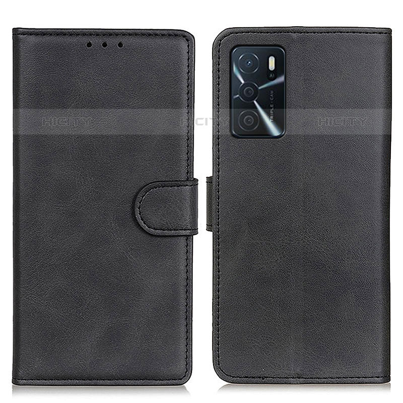 Custodia Portafoglio In Pelle Cover con Supporto A05D per Oppo A54s Nero