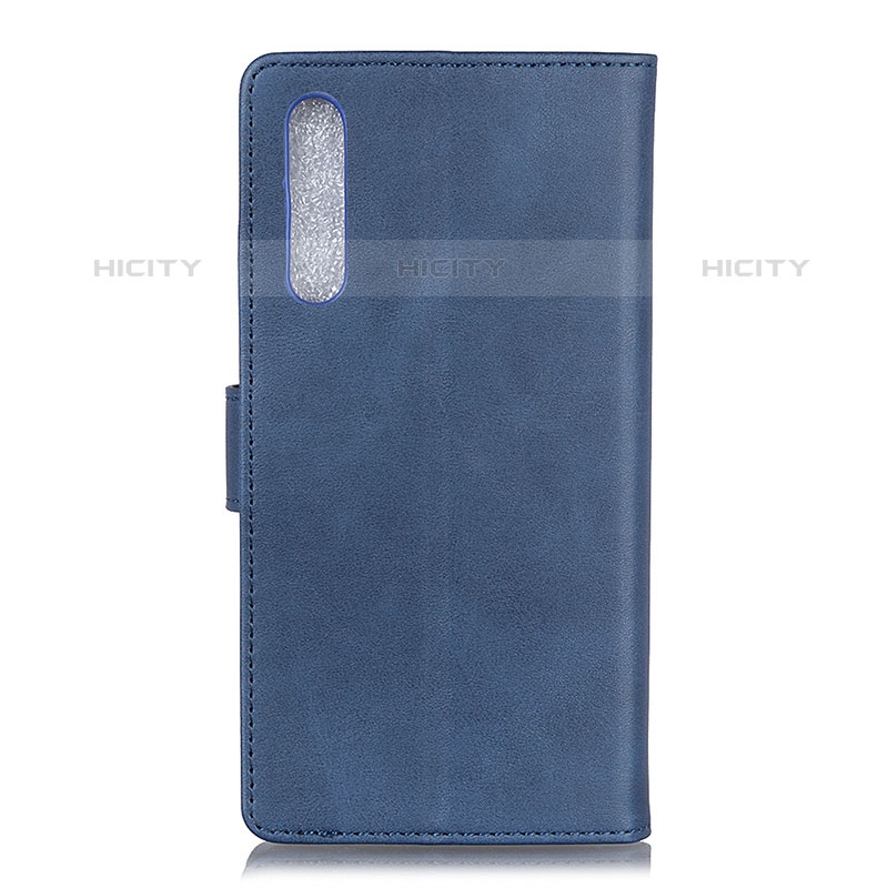 Custodia Portafoglio In Pelle Cover con Supporto A05D per Samsung Galaxy M02 Blu