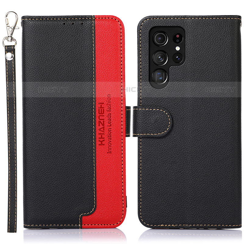 Custodia Portafoglio In Pelle Cover con Supporto A05D per Samsung Galaxy S23 Ultra 5G