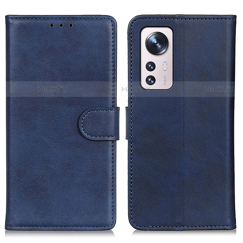 Custodia Portafoglio In Pelle Cover con Supporto A05D per Xiaomi Mi 12 Pro 5G Blu