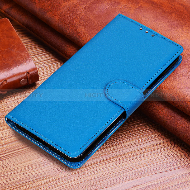Custodia Portafoglio In Pelle Cover con Supporto A06D per Huawei Honor X6a Cielo Blu