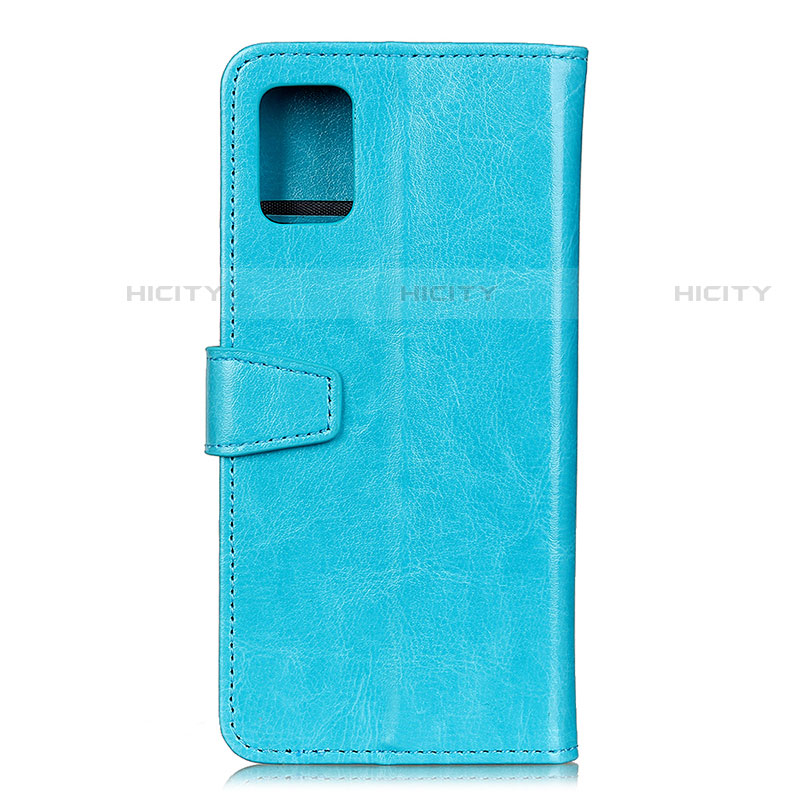 Custodia Portafoglio In Pelle Cover con Supporto A06D per Motorola Moto G100 5G Cielo Blu