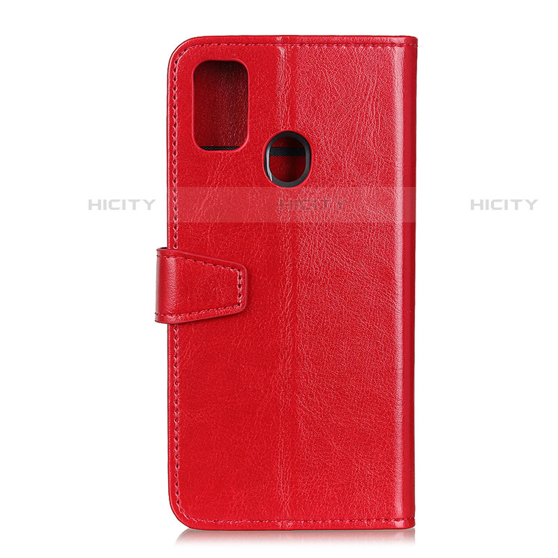 Custodia Portafoglio In Pelle Cover con Supporto A06D per Motorola Moto G31 Rosso