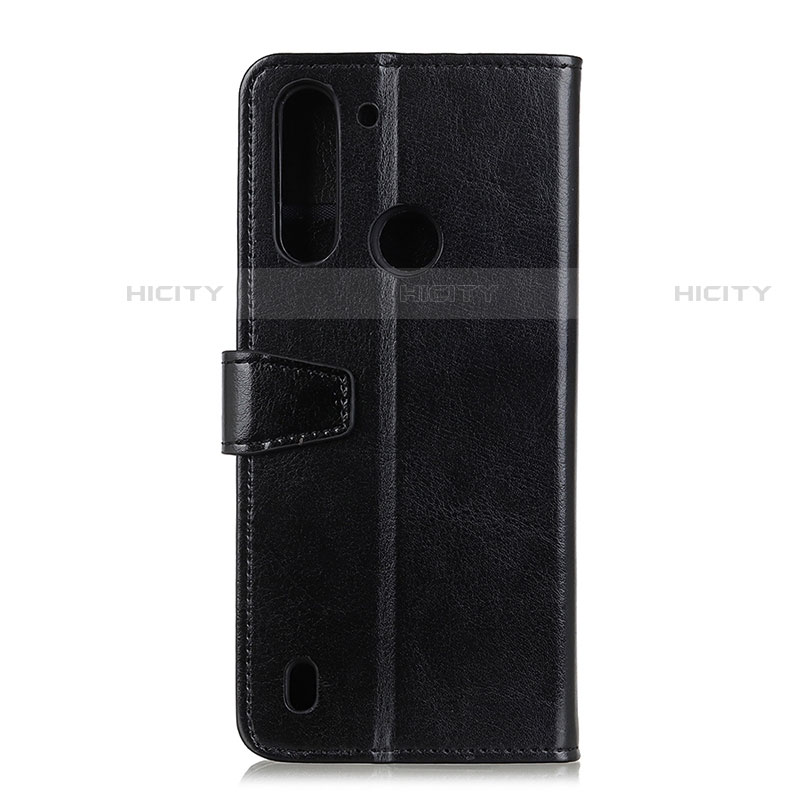 Custodia Portafoglio In Pelle Cover con Supporto A06D per Motorola Moto One Fusion Nero