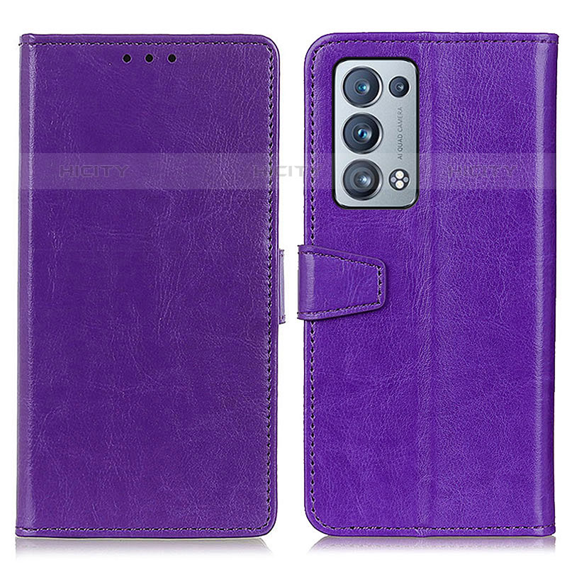 Custodia Portafoglio In Pelle Cover con Supporto A06D per Oppo Reno6 Pro 5G