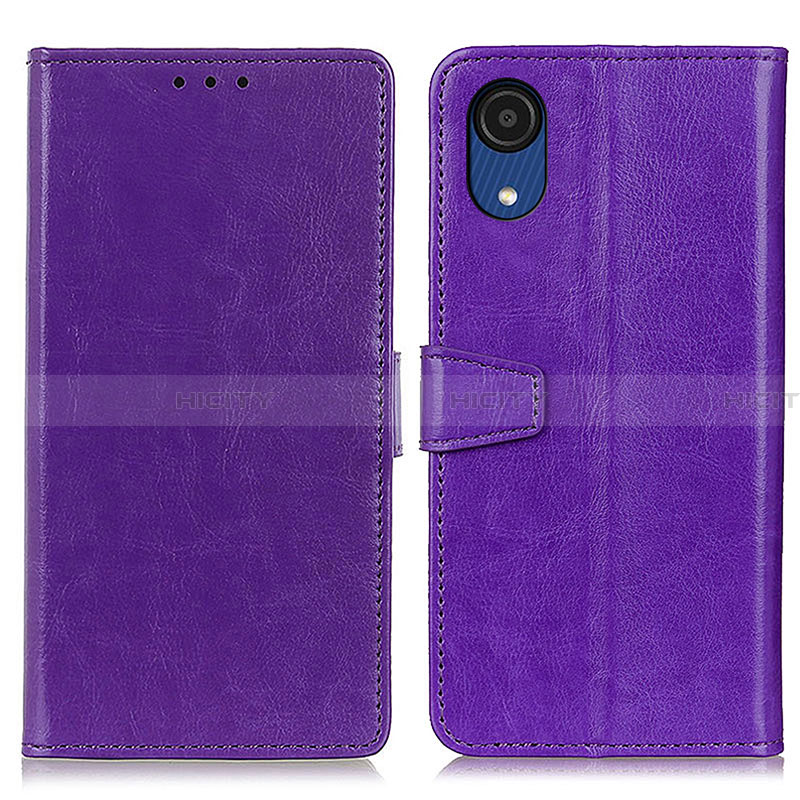 Custodia Portafoglio In Pelle Cover con Supporto A06D per Samsung Galaxy A03 Core