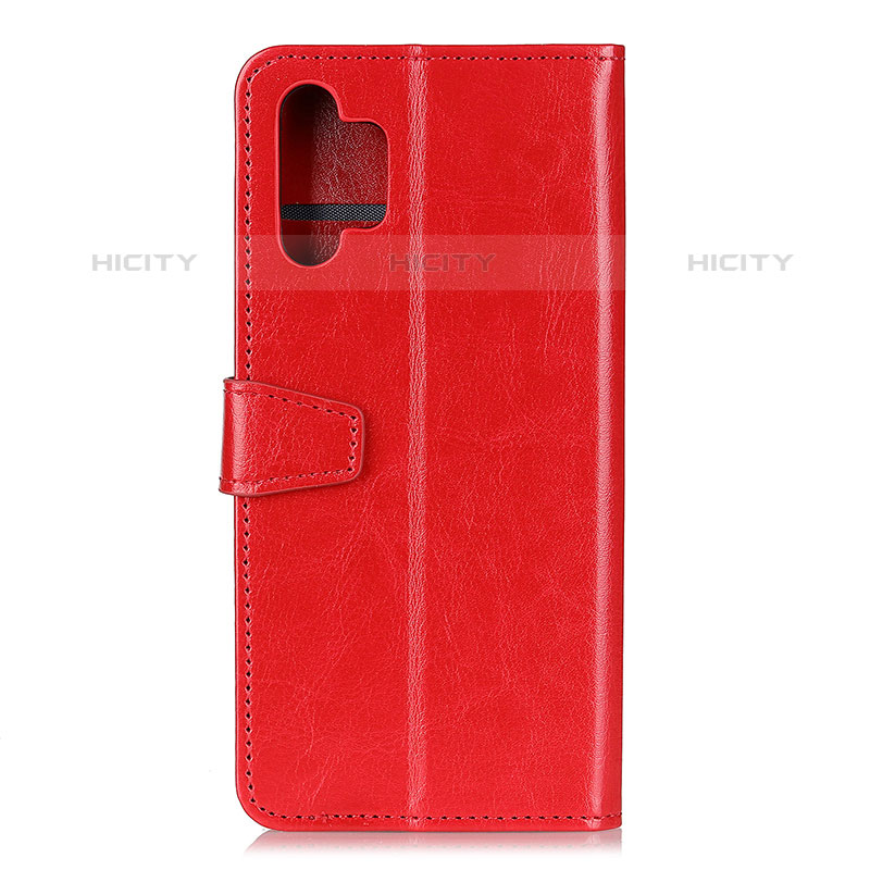 Custodia Portafoglio In Pelle Cover con Supporto A06D per Samsung Galaxy M32 5G Rosso