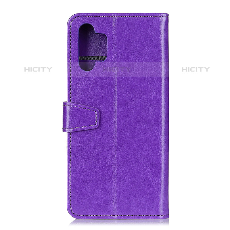 Custodia Portafoglio In Pelle Cover con Supporto A06D per Samsung Galaxy M32 5G Viola