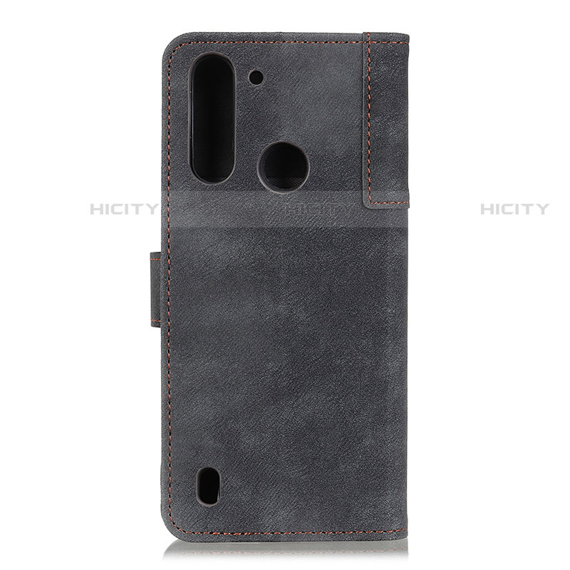 Custodia Portafoglio In Pelle Cover con Supporto A07D per Motorola Moto One Fusion Nero