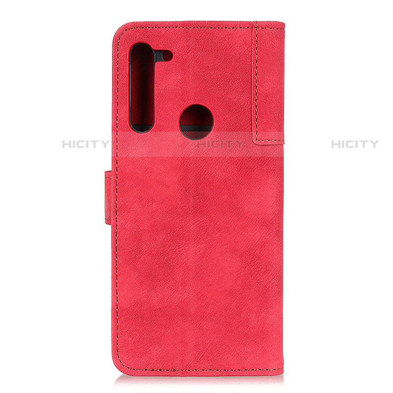 Custodia Portafoglio In Pelle Cover con Supporto A07D per Motorola Moto One Fusion Plus Rosso