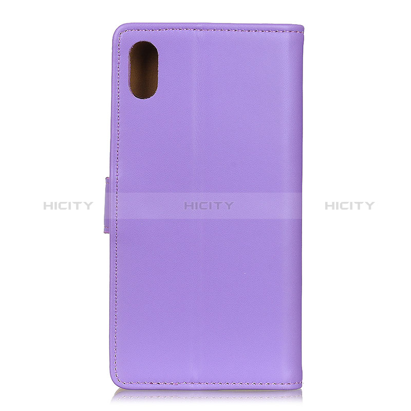 Custodia Portafoglio In Pelle Cover con Supporto A08D per Samsung Galaxy A01 Core Viola